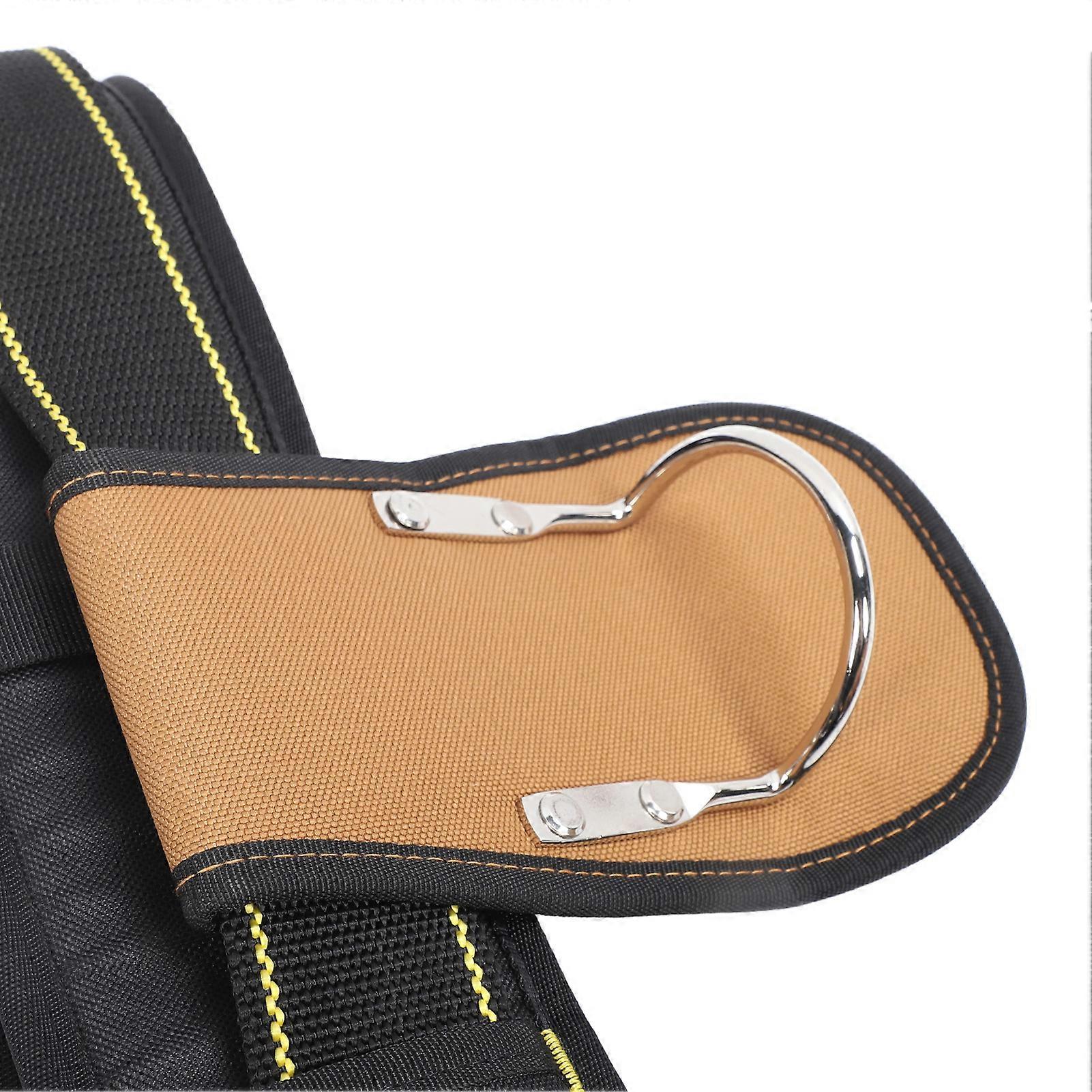Tool Belt 12 Pockets Detachable Pouch Adjustable Waist Quick Release Waist Tool Bag with Hammer Holder