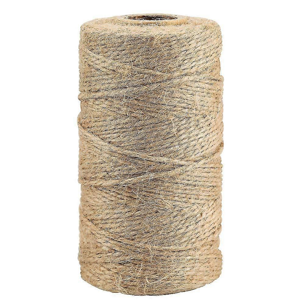 100-200m Natural Jute Twine String 2 Ply Packing Bakers Twine Art And Crafts Linen String Handicrafts Cord
