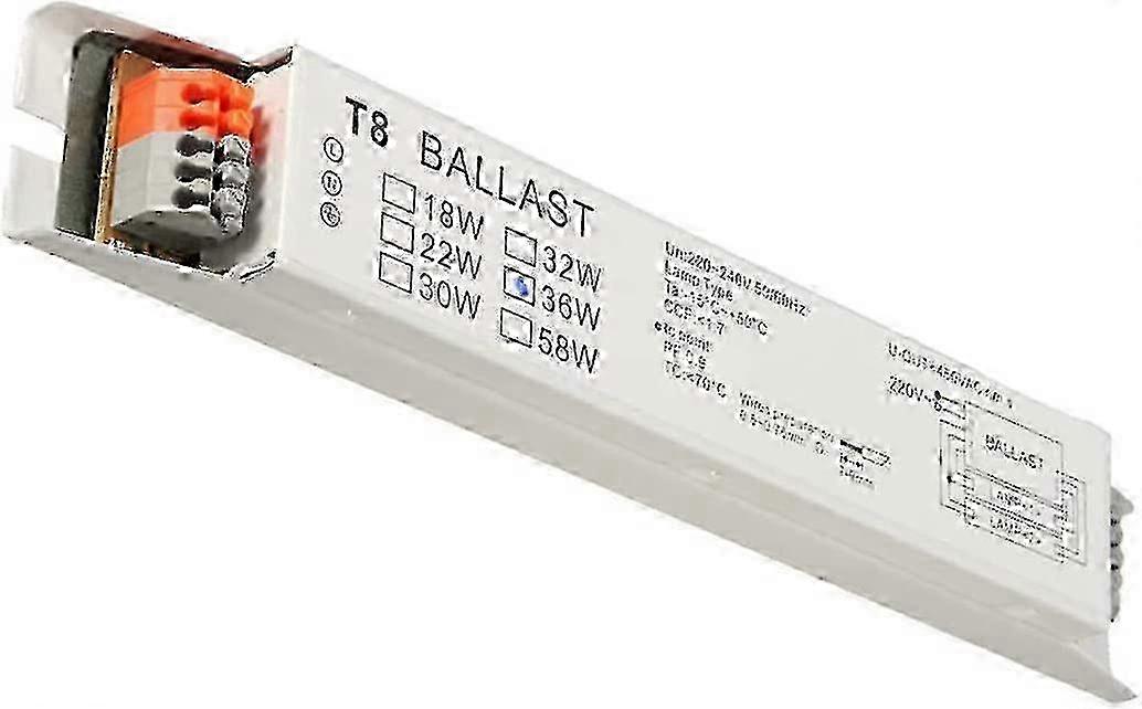Electronic Ballast T8 2x36w Wide Voltage Fluorescent Light Instant Start Energy Saving Lamp Ballast Power Distribution And Control Equipment-el
