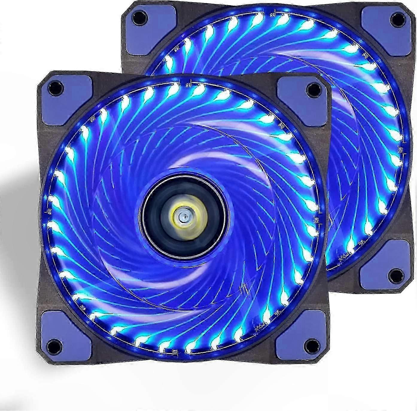 120mm Pc Case Cooling Fan,gaming 120 Mm Super Silent Computer Led Cooler High Airflow Fans For Desktops - Blue