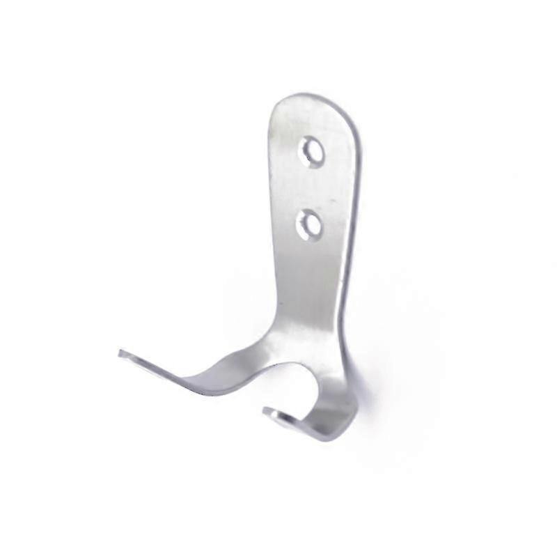 Multifunctional Solid Stainless Steel Door Rear Double Hook 2 Pcs