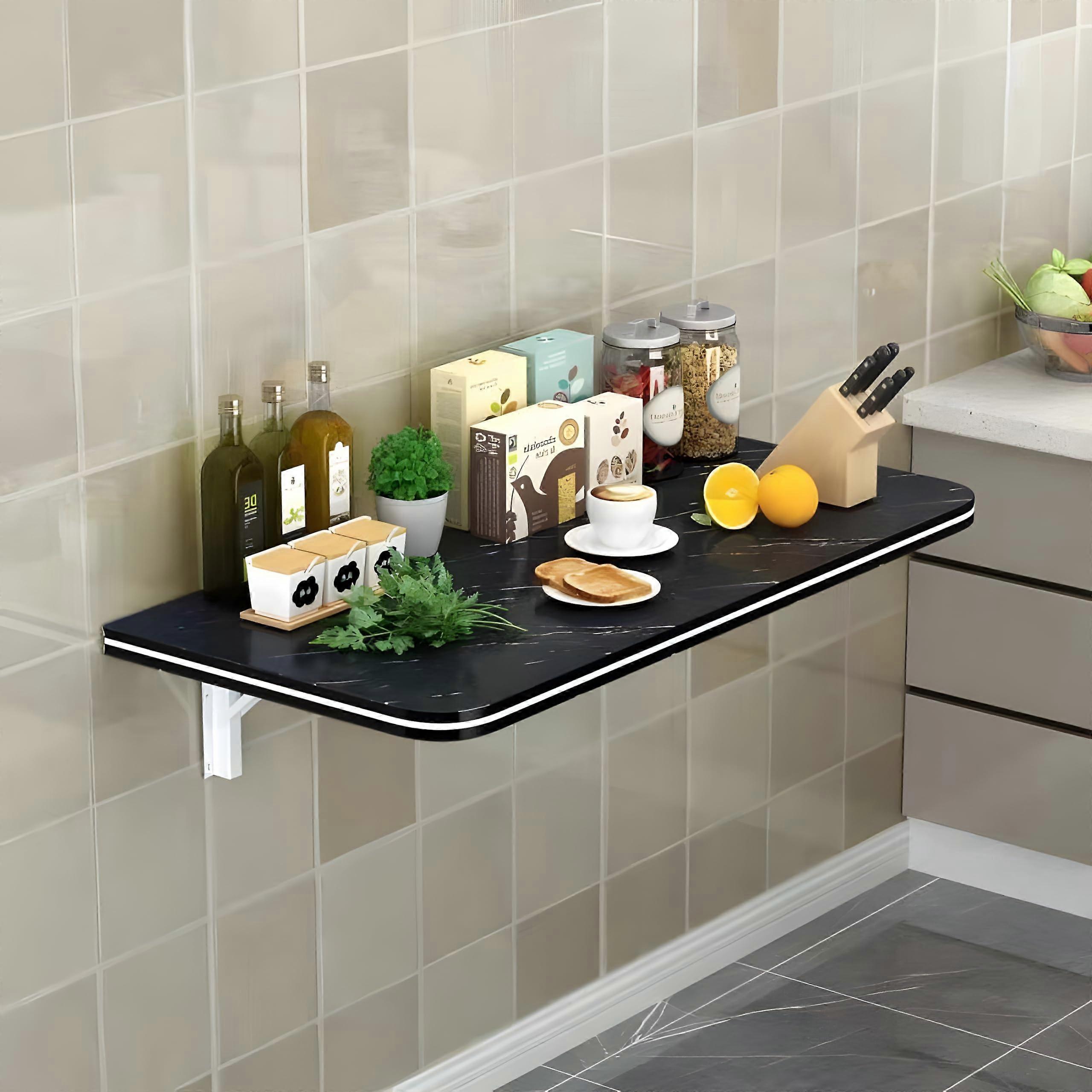 Wall Mounted Folding Desk For Small Spaces, Laundry Folding Table, Floating Desk For Home Office And Kitchen