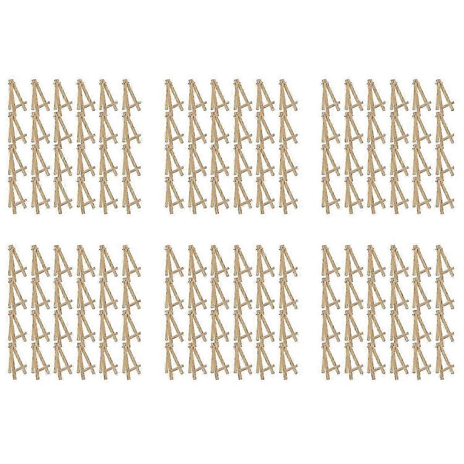24Pcs 12.7cm Mini Wooden Display Stands, Easels, Table Top Stands