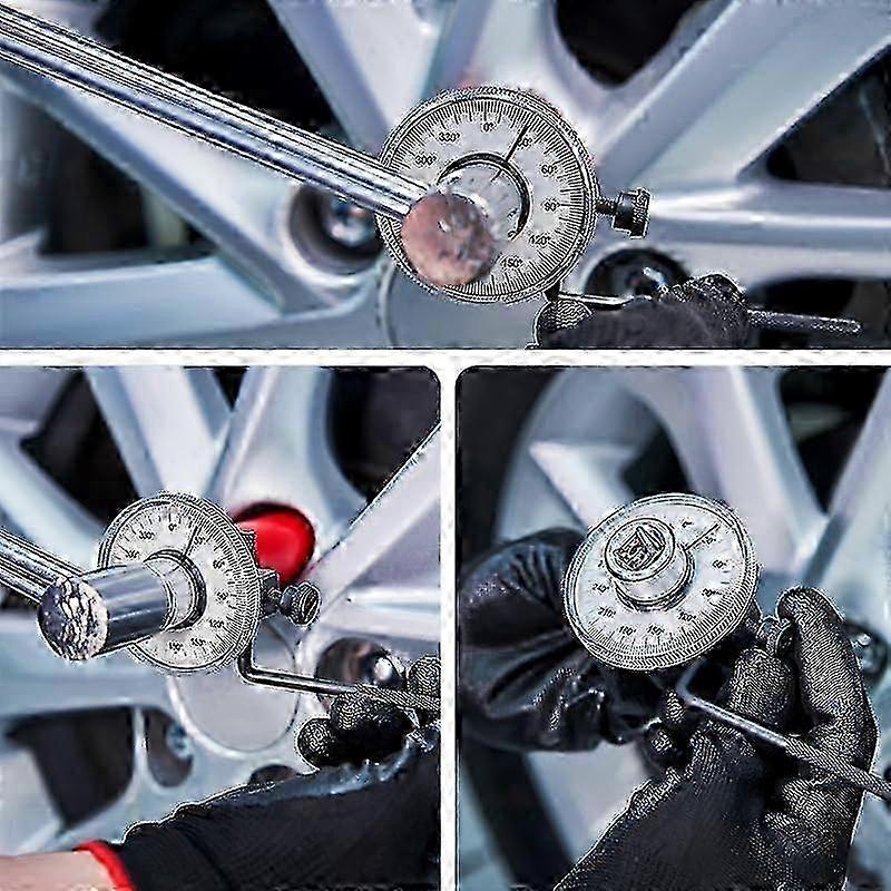 1 set adjustable professional torque wrench angle gauge tool for measuring torque angle 1/2 inch 2025