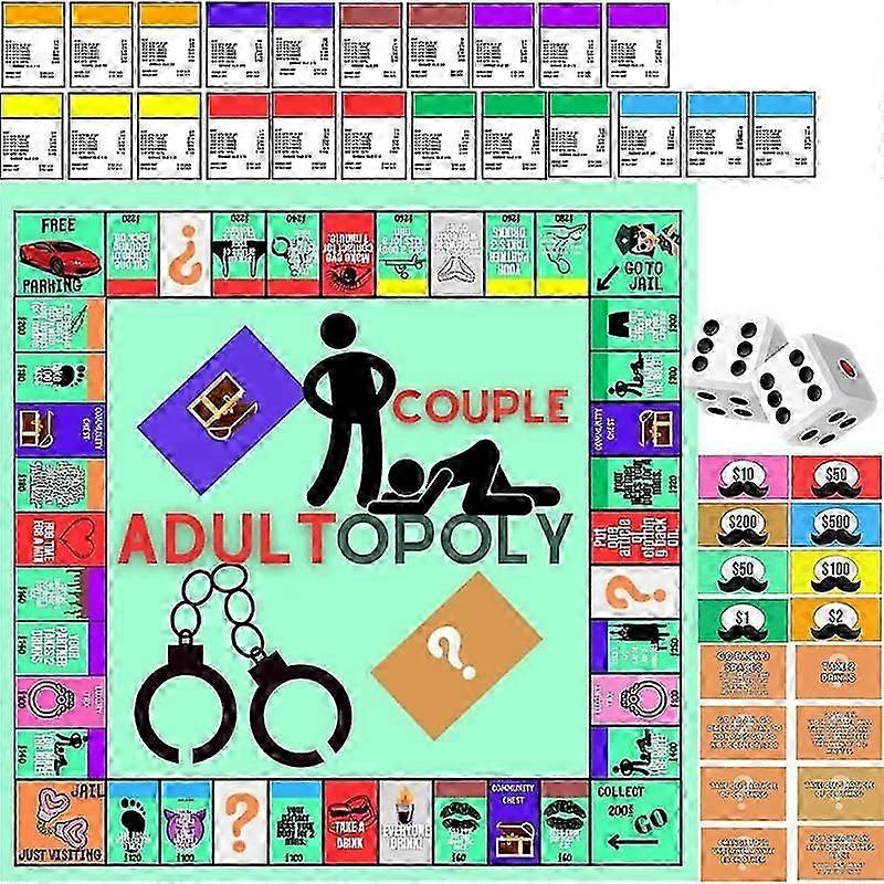 מתנת יום נישואין לזוגות: קל לנשיאה לוח משחק קלפים למערכת יחסים למבוגרים בידור לילי, צעצוע מסיבה רומנטי 1 סט