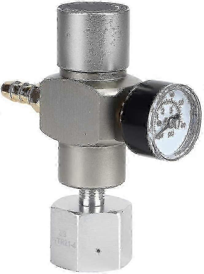2-in-1 Mini CO2 Regulator with Pressure Gauge & 3/8" to TR21.4 Adapter for Sodastream