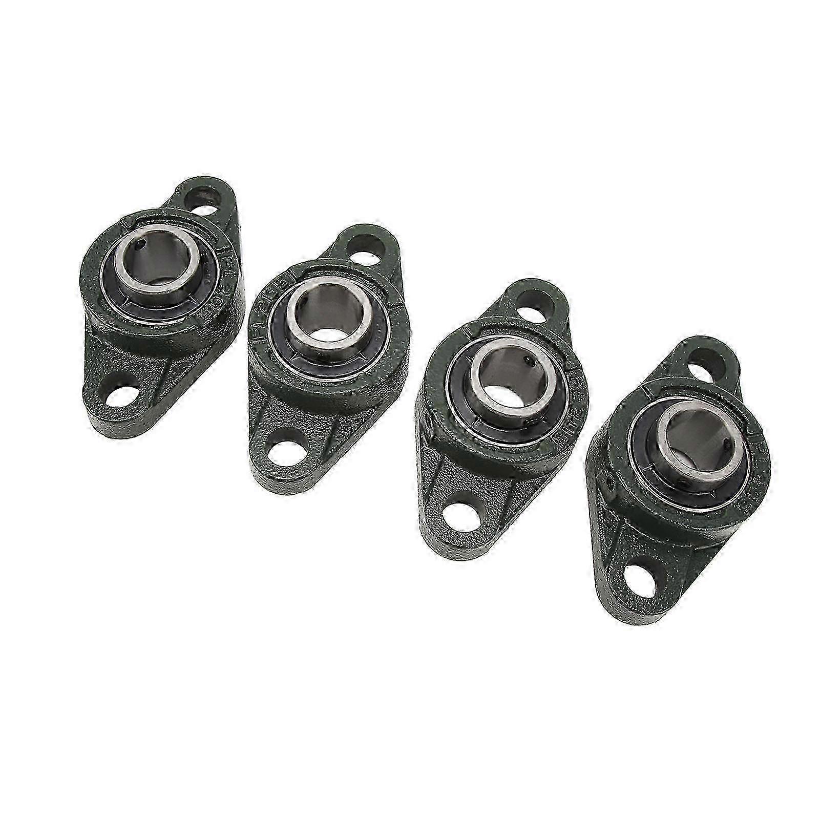 4PCS Pillow Block Bearings UCFL205 Thickened Outer Spherical Metal Bearing Block with Screws