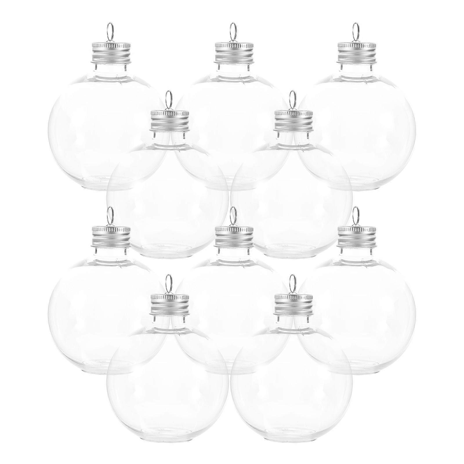 10Pcs Transparent Juice Bottles Yogurt Containers Empty Cold Milk Bottles Summer Party Juice Bottles