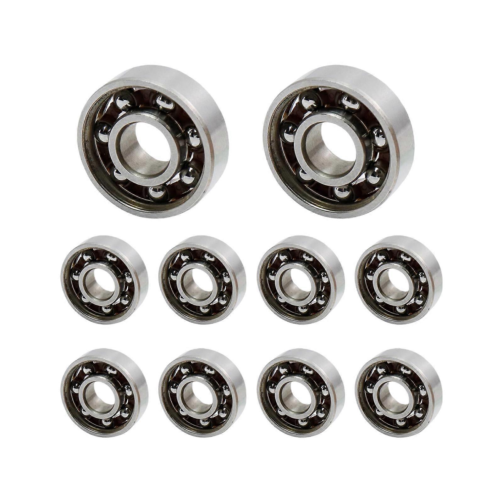 10Pcs High Precisions Deep Grooves Ball Bearing Miniature Open Type Bearing Low Noise Rollers Mechanical Part Enduring Multicolor
