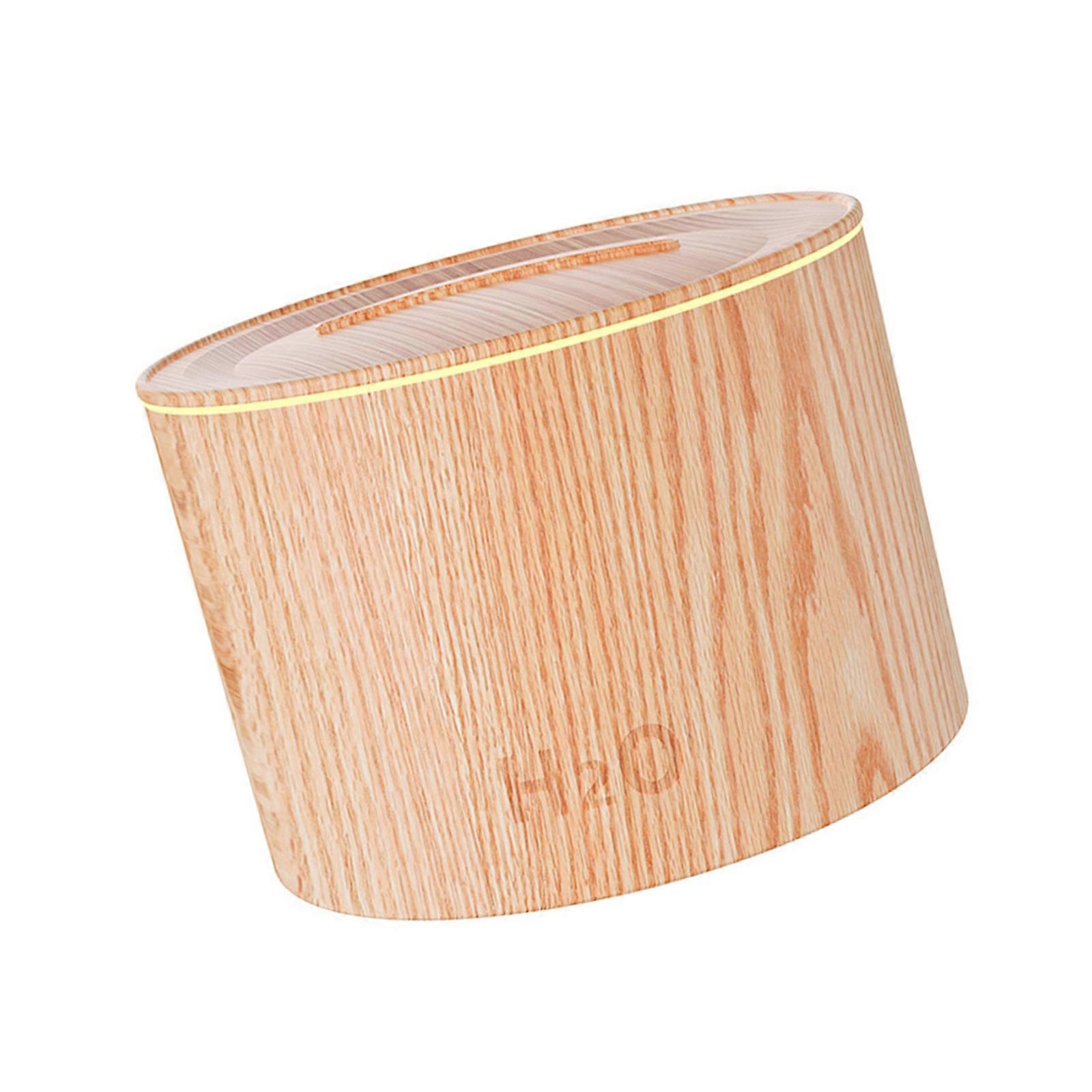 Mechanical USB Humidifier Quiet Large Misting Humidifier Sprayer Atomizer Realistic Flame Household Humidifier  Wood grain