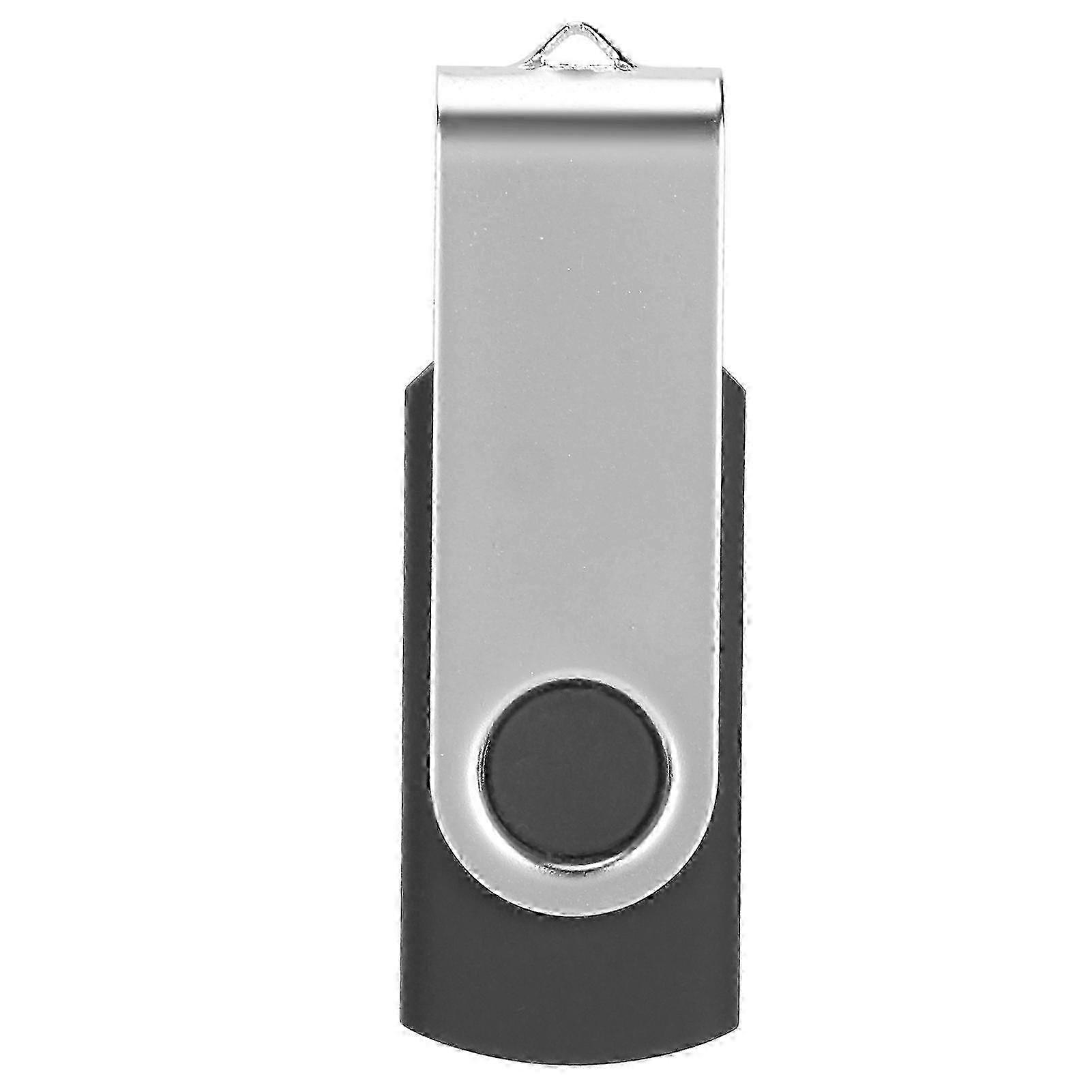 USB Flash Drive Candy Black Rotatable Portable Storage Memory Stick for PC Tablet