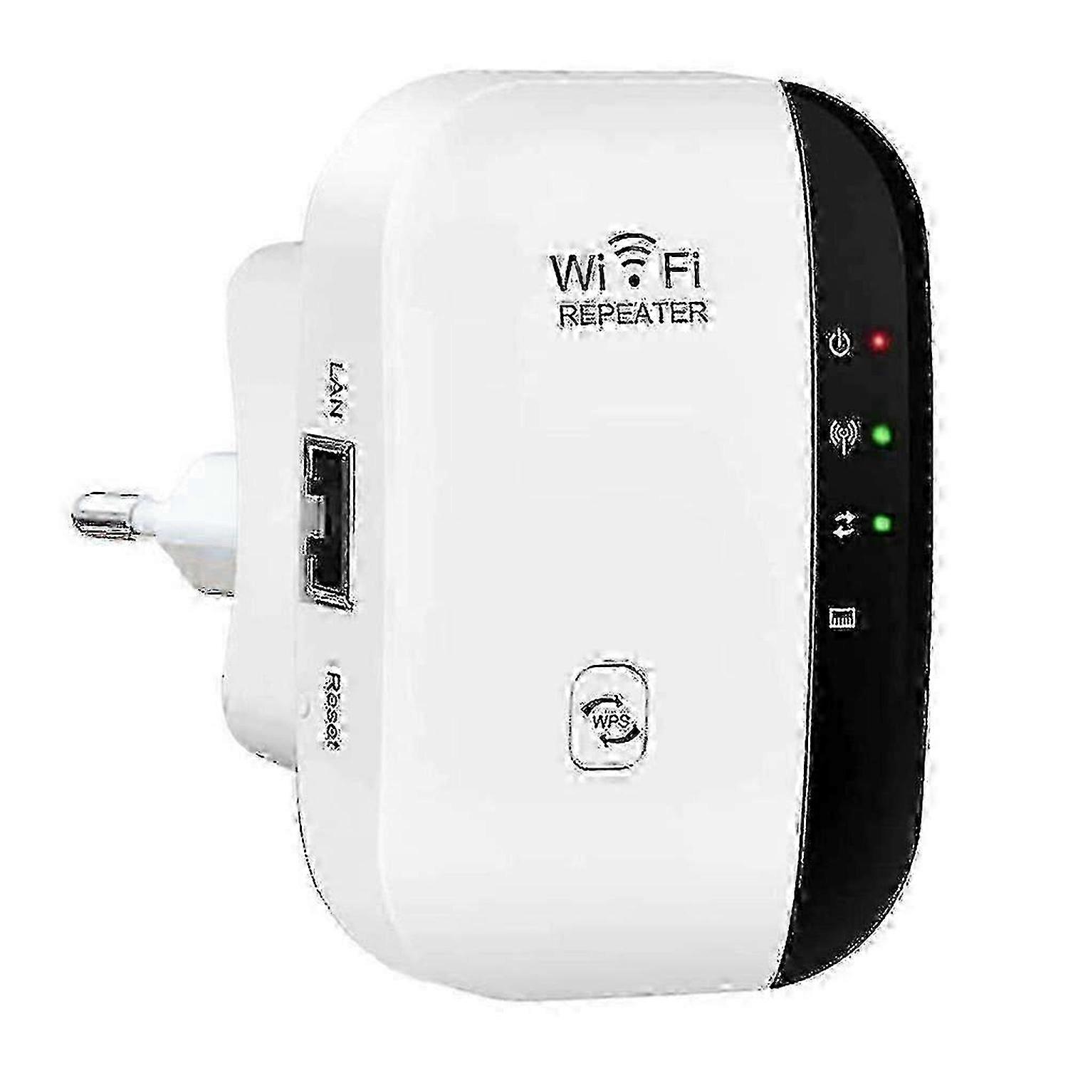 2025 WLAN-Verstärker, WLAN-Repeater 300Mbit/s 2,4GHz, WiFi-Repeater mit Fast-Ethernet-Anschluss, WPS-Taste, Mini-WLAN-Verstärker kompatibel mit Empfänger