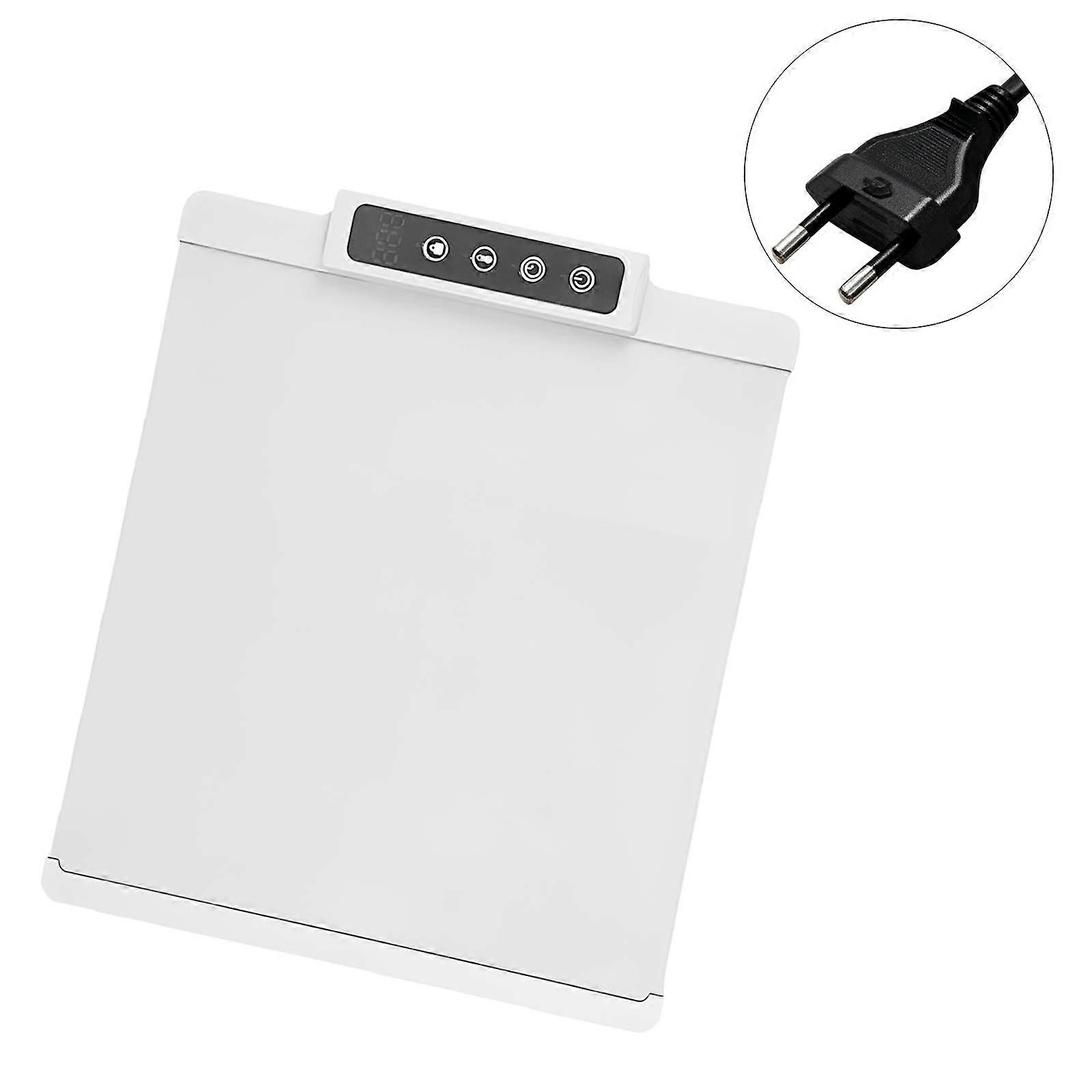 Warming Plate 220V Adjustable Temperature Setting Silicone Texture Suitable for Meal Preservation and Foot Comfort Safe  White