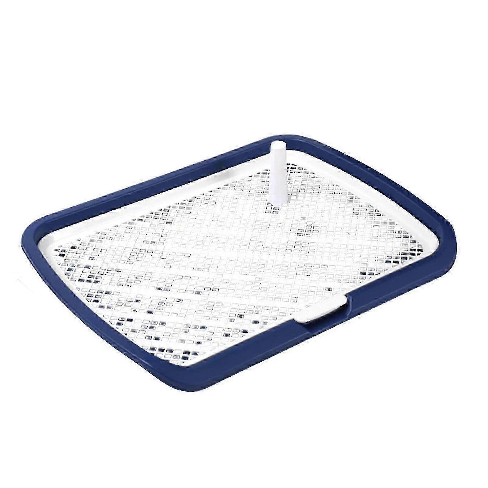 Large Dog Pet Urination Tray With Vertical Support For Male Puppy Use Home Friendly Design Training Toilet Navy blue