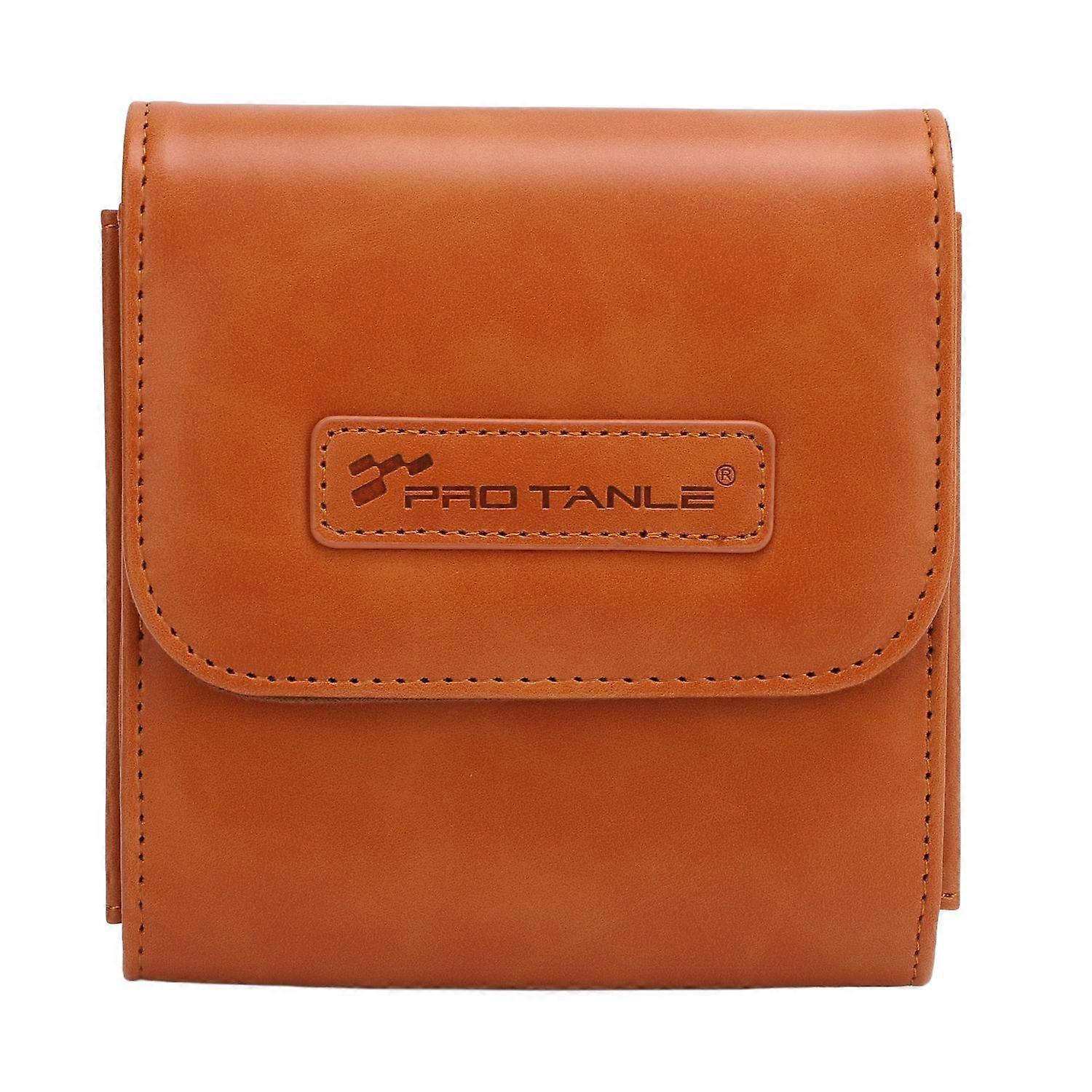 Camera Lens Filter Case 5 Layer PU Leather Retro Waterproof Shockproof Thickened Filter Pouch for Fi