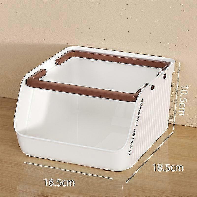 Desktop Portable Storage Box Large Capacity Stackable Storage Basket Snack Sundries Stationery Cosmetics Storage Box