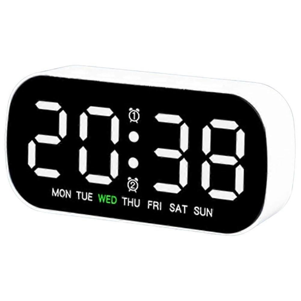 Electronic Time Clock - Portable LED Alarm, Multifunctional Table Timer Compact Bedside Display Clocks