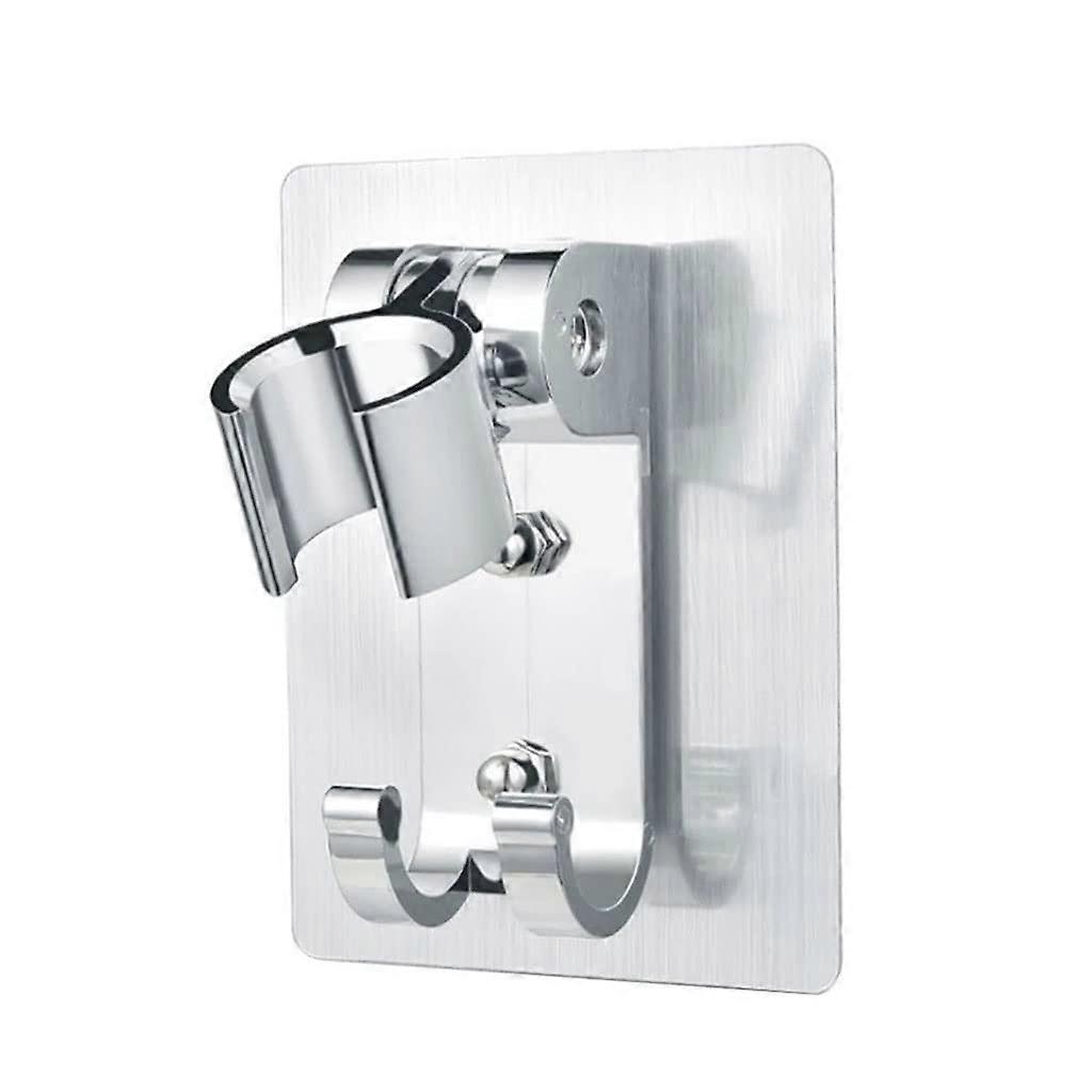 Adjustable Wall Mounted Shower Head Holder with 90° Rotating Aluminum Bracket, RustResistant