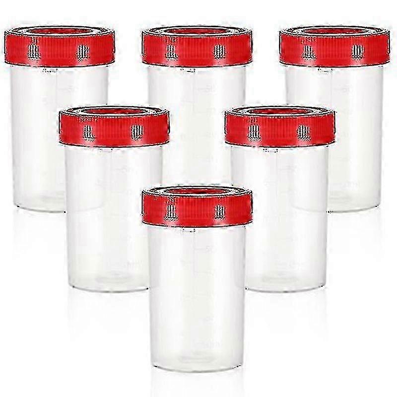 x 10 Pcs Specimen Containers Sample Bottles Urine Sample Pots Sample Cups With Lids