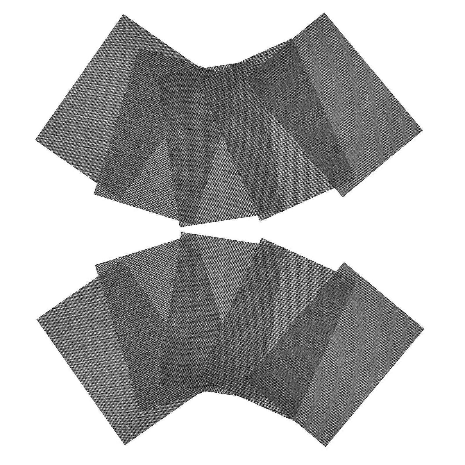 Pvc Eye Mask 10 Sheets Eye Mesh for Crafting Masks Diy Projects Black Material with Scratch Resistant Function