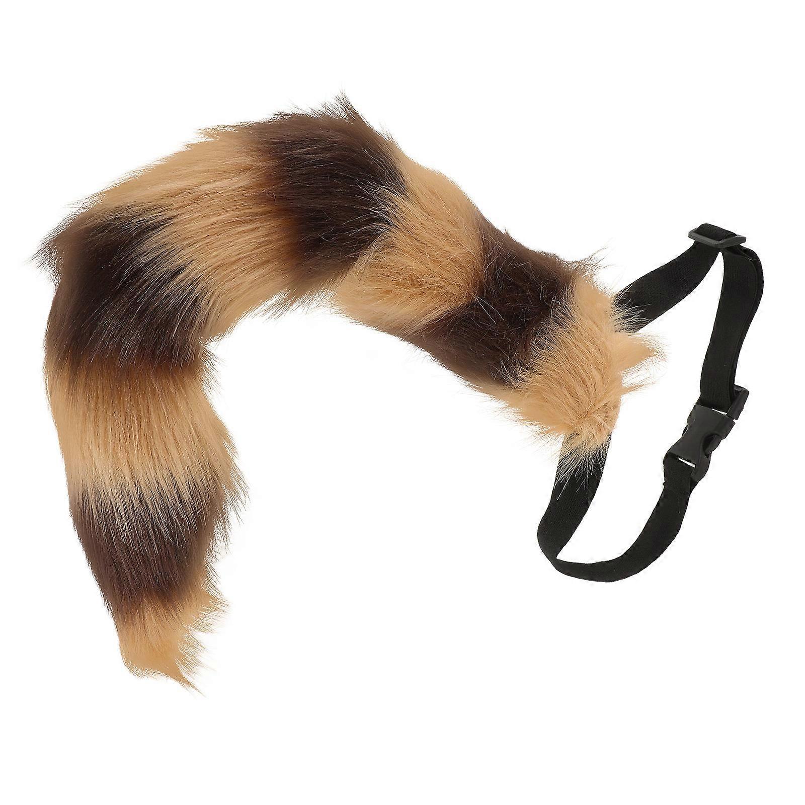 Multi Plush Fox Tail Faux Tail for Decoration Adjustable Use