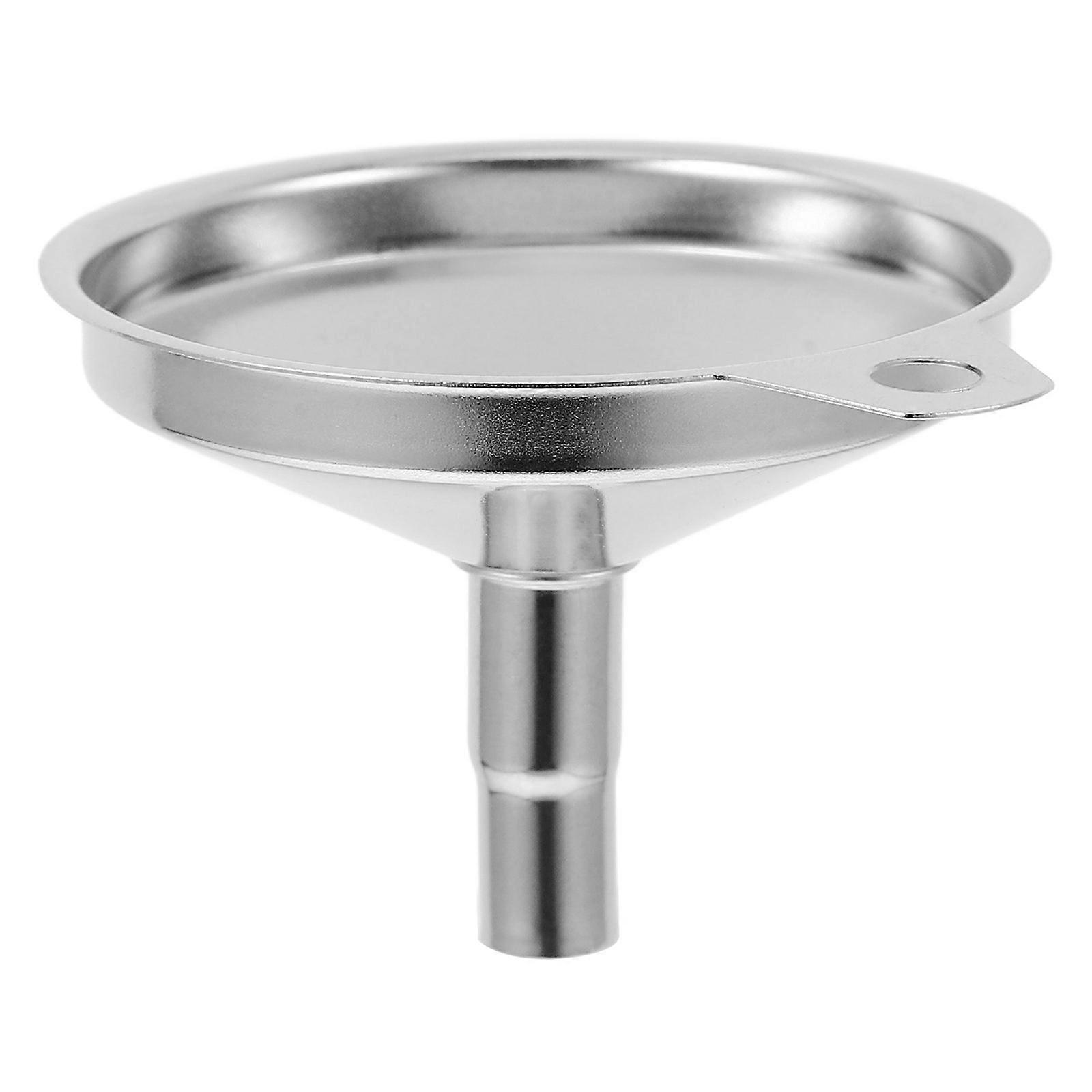 Silver Stainless Steel Mini Funnels for Liquid Transfer with Precise Control