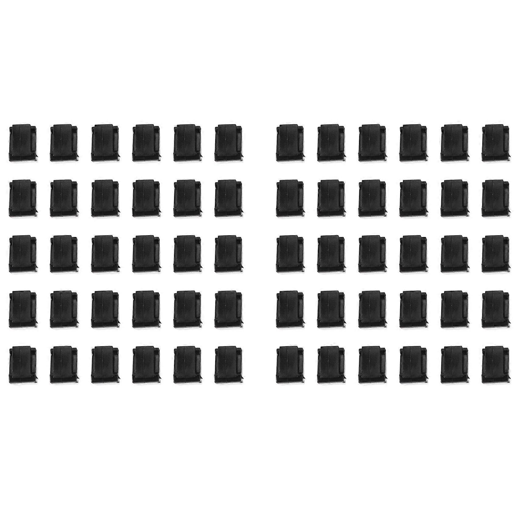 60X Cable Holder Cable Clip Cable Clamp Self-Adhesive Black