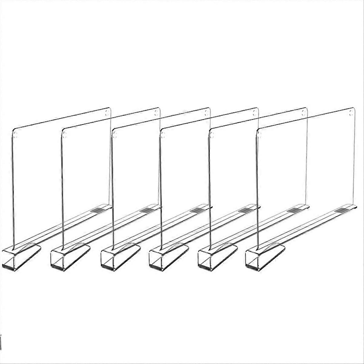 6 pcs Shelf Dividers for Closet Organization Shelf Divider