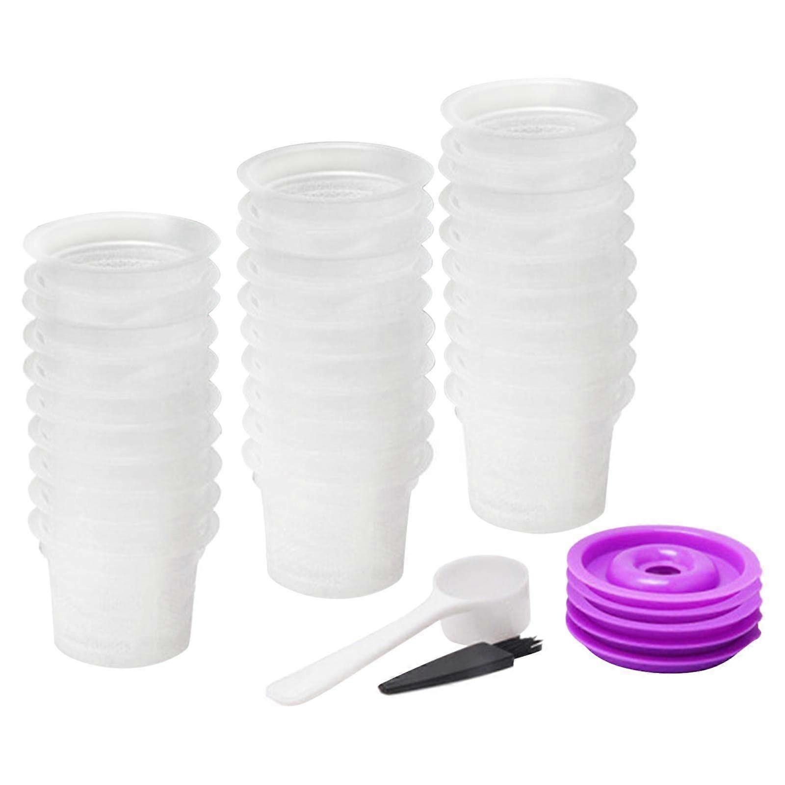 50 Pack Disposable Coffee Cups with Lids for Hot Drinks, Tea and Espresso