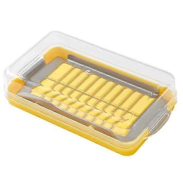Butter Storage Container with Slicer, Airtight Keeper and Stainless Steel Cutter, 1.89×7.66×4.19 in