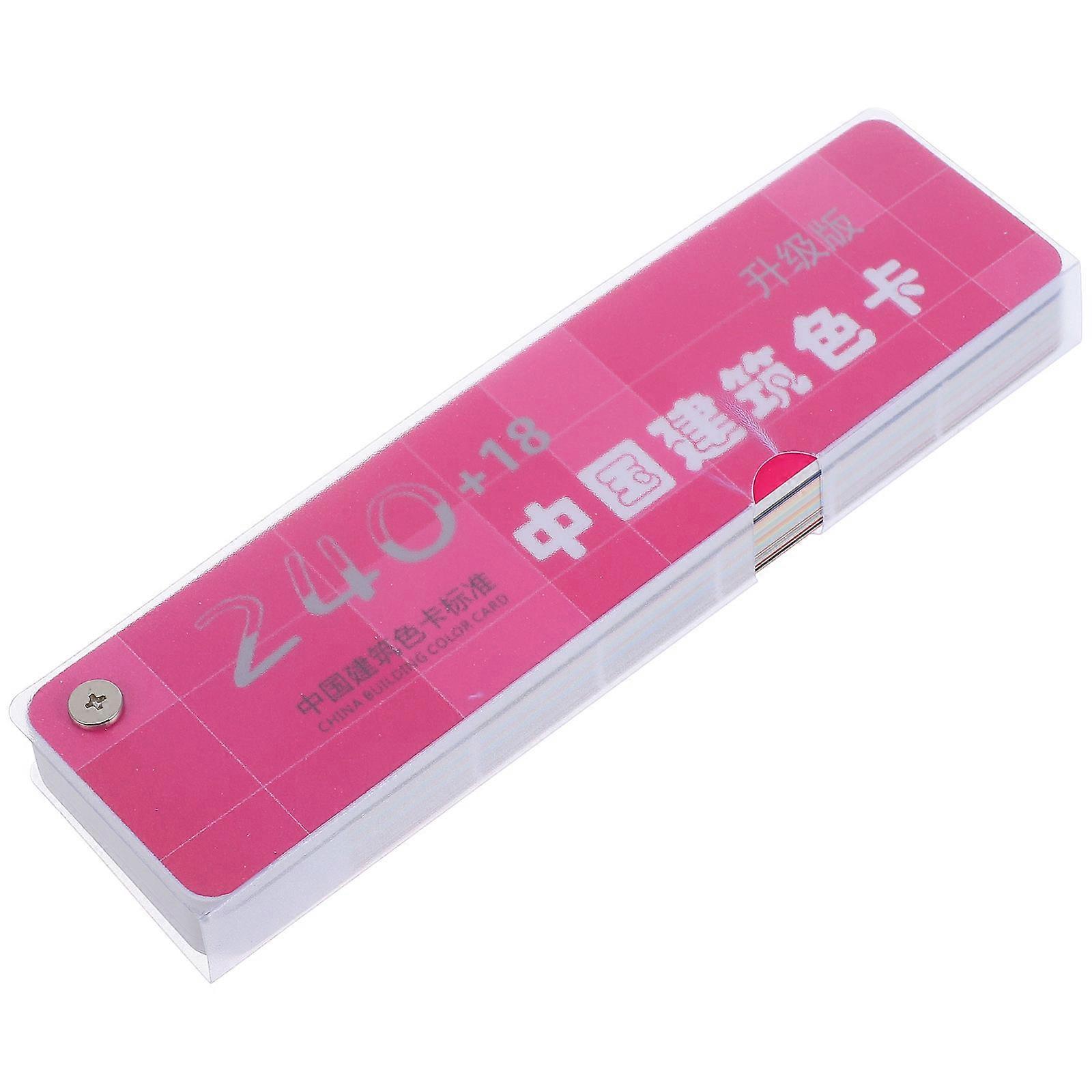 1 Set of Paint Sample Standard Card with 258-Colors National Standard Paint Chips for Building Convenient Color Matching Tool for Painting Projects Bu