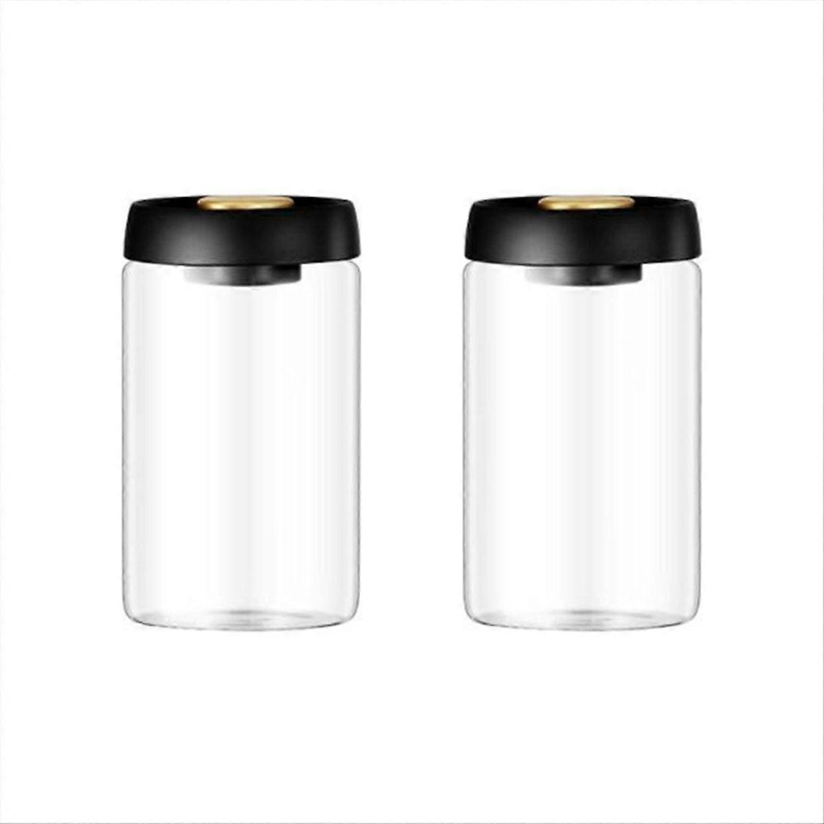 Coffee Beans Glass Jar Household Vacuum Sealed Tank 1200ml