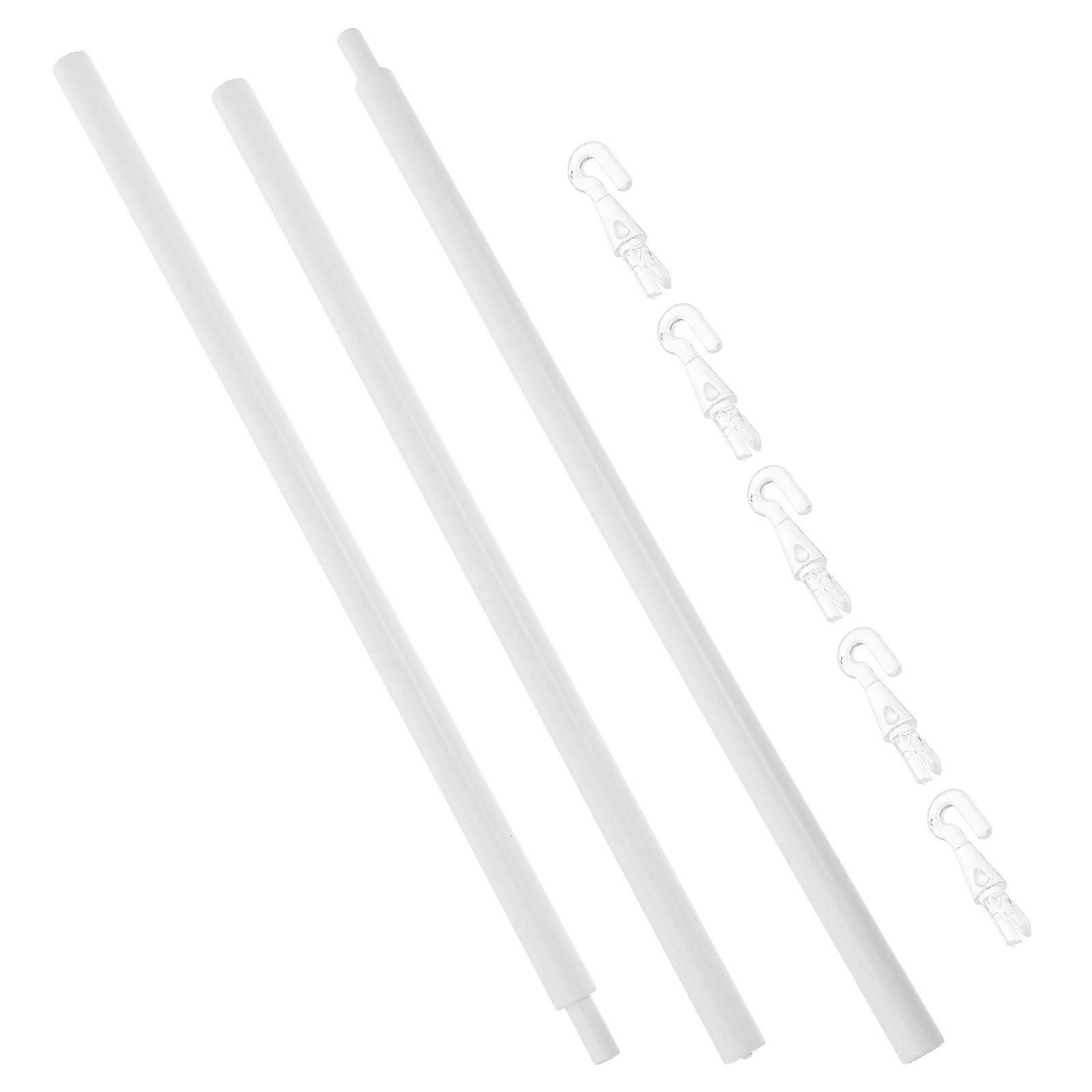 1 Set of Vertical Blind Pull Rod with Hook Window Blind Wand and Supplies