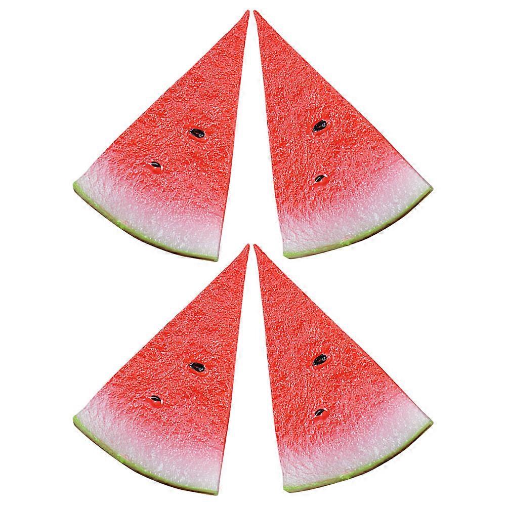 Creative Props Including 4Pcs Artificial Watermelon Model for Party Decoration