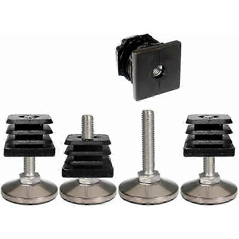 Adjustment screw retractable end cap 30x30 mm square