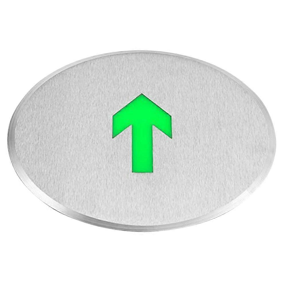 Glow in The Emergency Exit Sign Floor Marker Stainless Steel