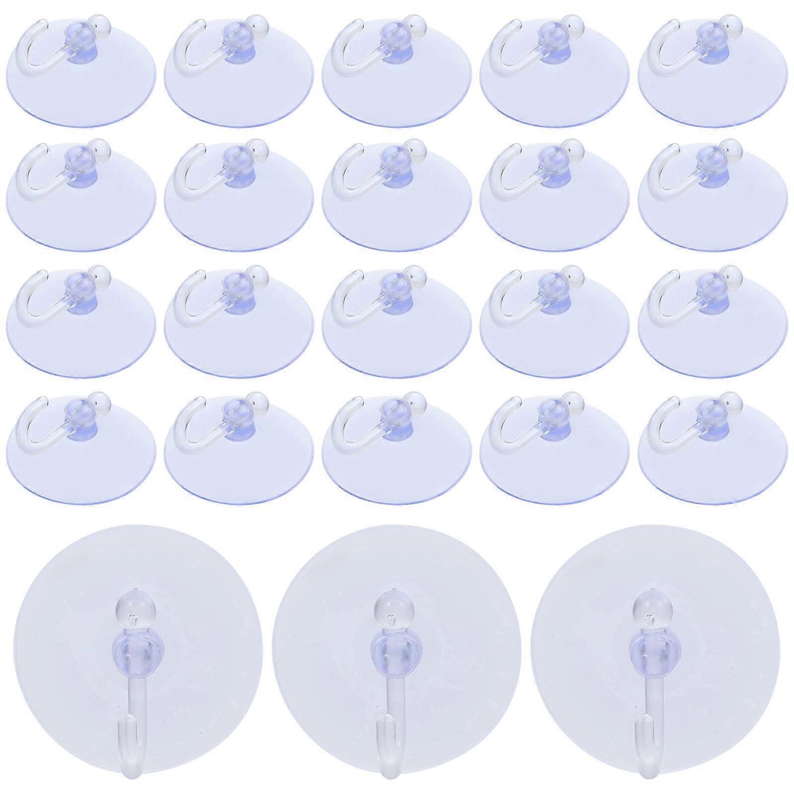 Clear Suction Cup Hooks Transparent Suction Hooks for Storage 160 Pieces