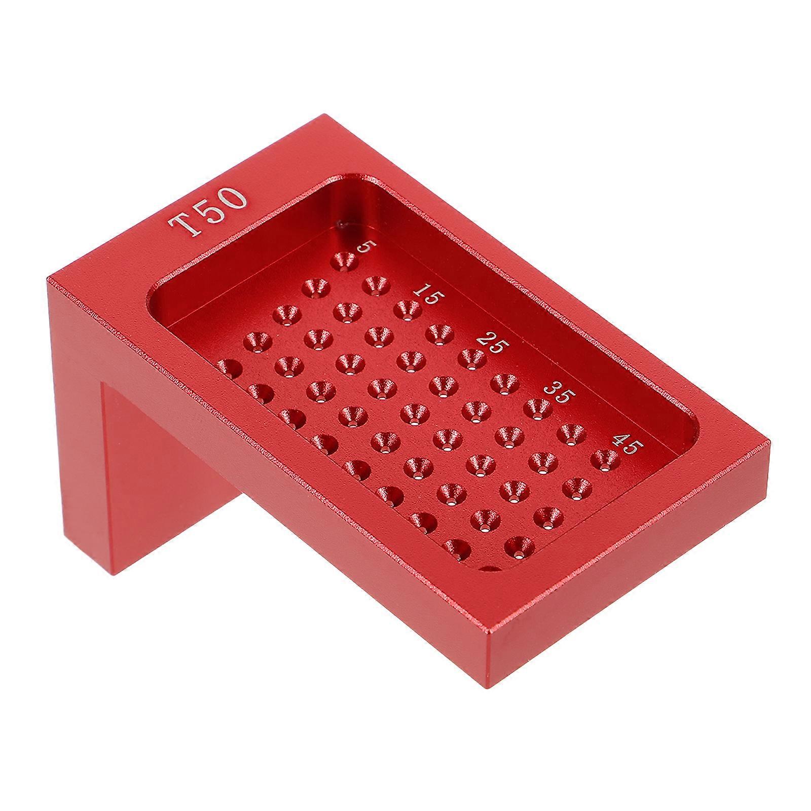 Portable Woodworking Ruler Metal T Shape Measuring Tool for Carpentry