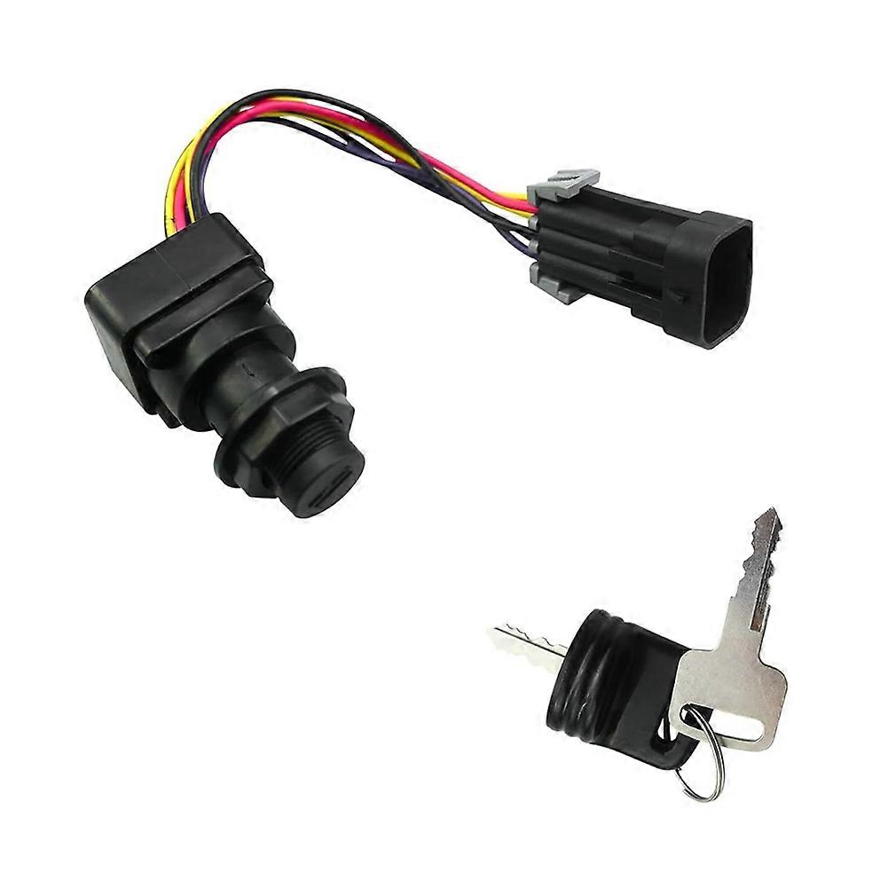 87-897716K01 Ignition Key Switch with Harness 3-Position for Mercury Marine Quicksilver Outboard Motor Boat Engine
