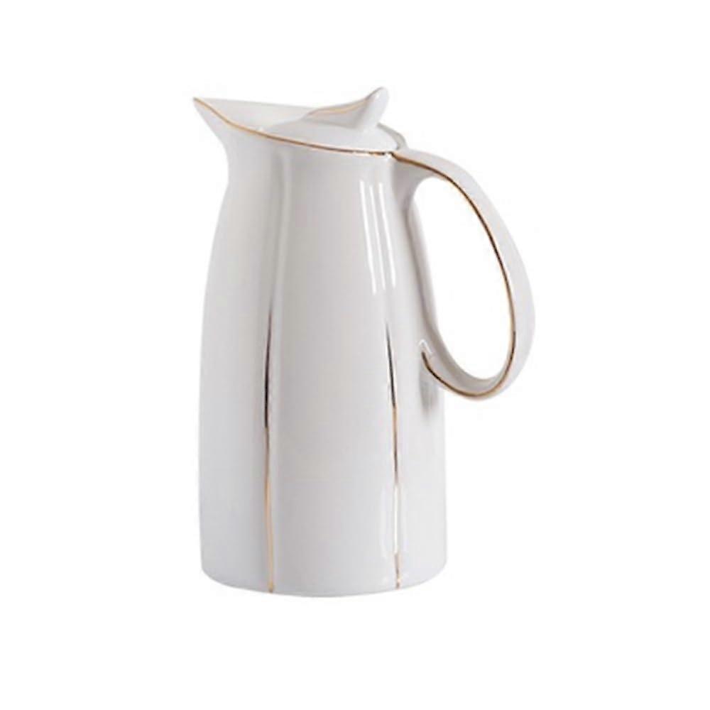Ceramic Tea Set with Large Capacity Porcelain Pitcher and Elegant Multicolor Design 1.5L/2L