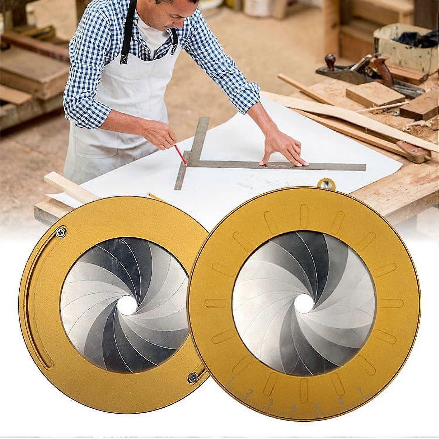 Apmemiss Adjustable Circle Drawing Maker, Compatible with Round Template Ruler & Plotting Compass, Geometric Tool for Household Use