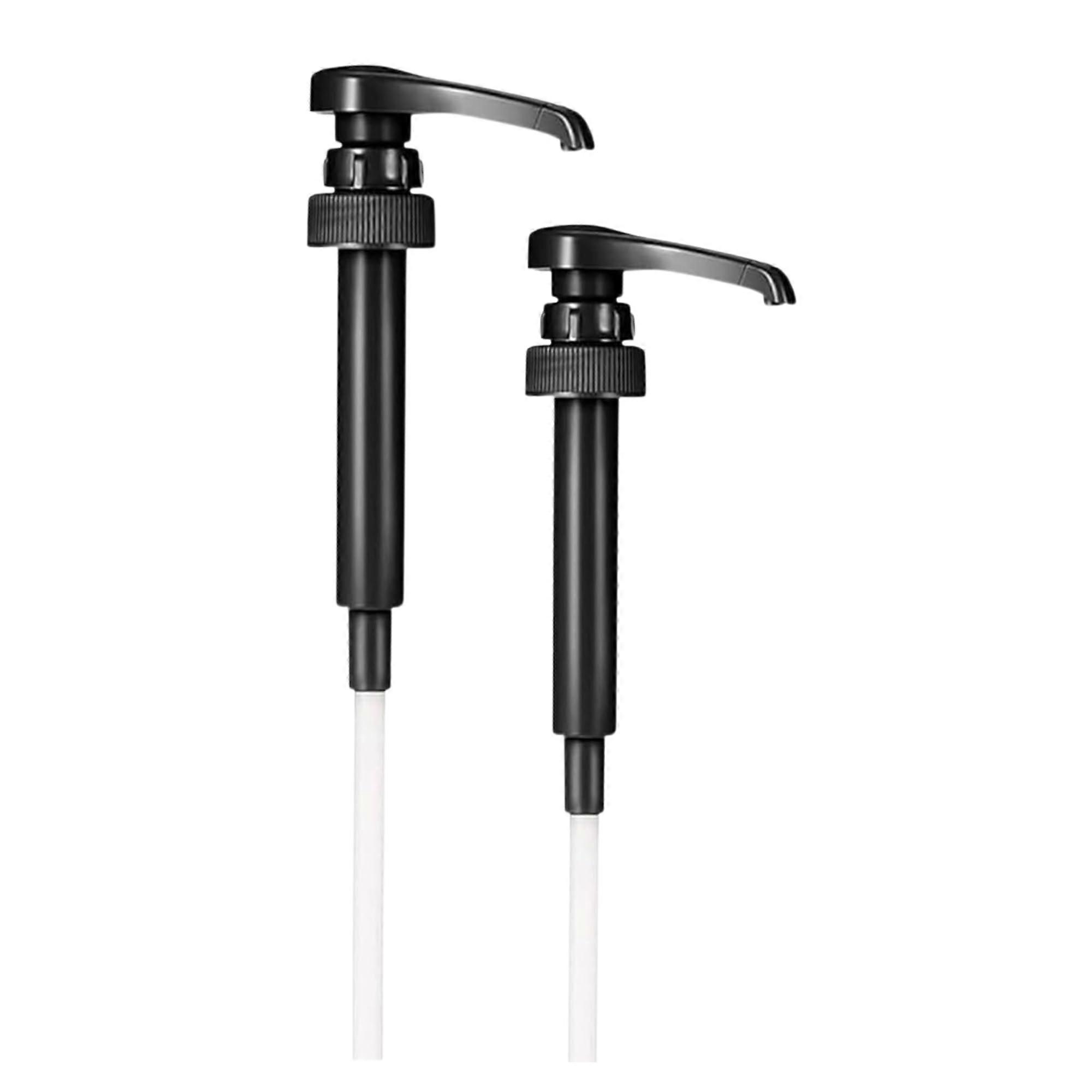 Syrup Pump for Torani and Davinci 750ml Bottles, Precise 1/4 oz Dispensing Set of 2 Black