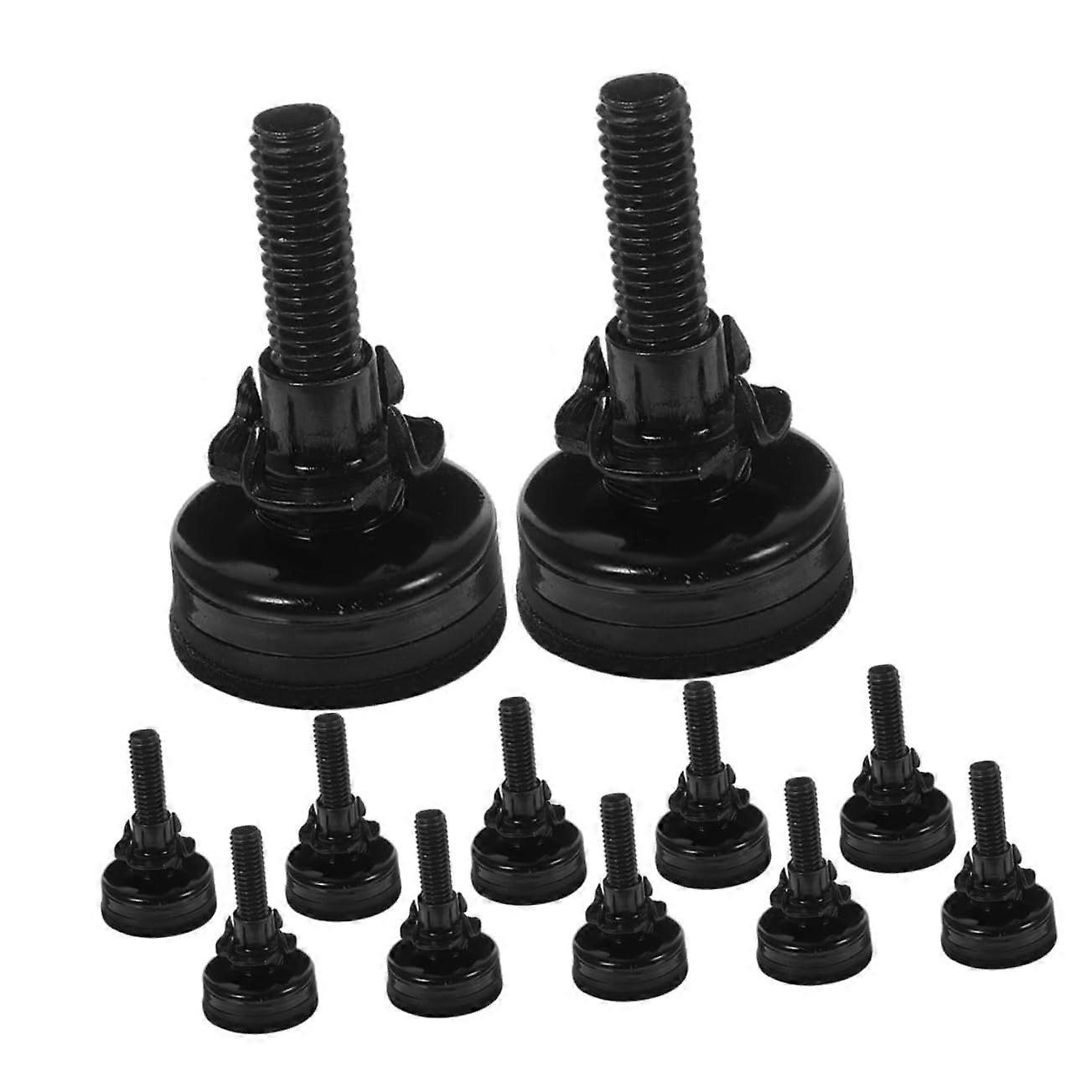 Adjustable Furniture Legs Set of 12 with 3 Height Levels for Cabinets Stools Tables Heavy Duty