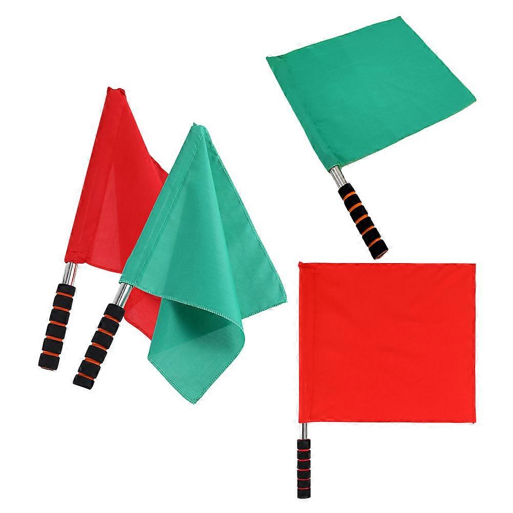 Versatile Signal Flags for Outdoor Use Handheld Referee 4Pcs Set