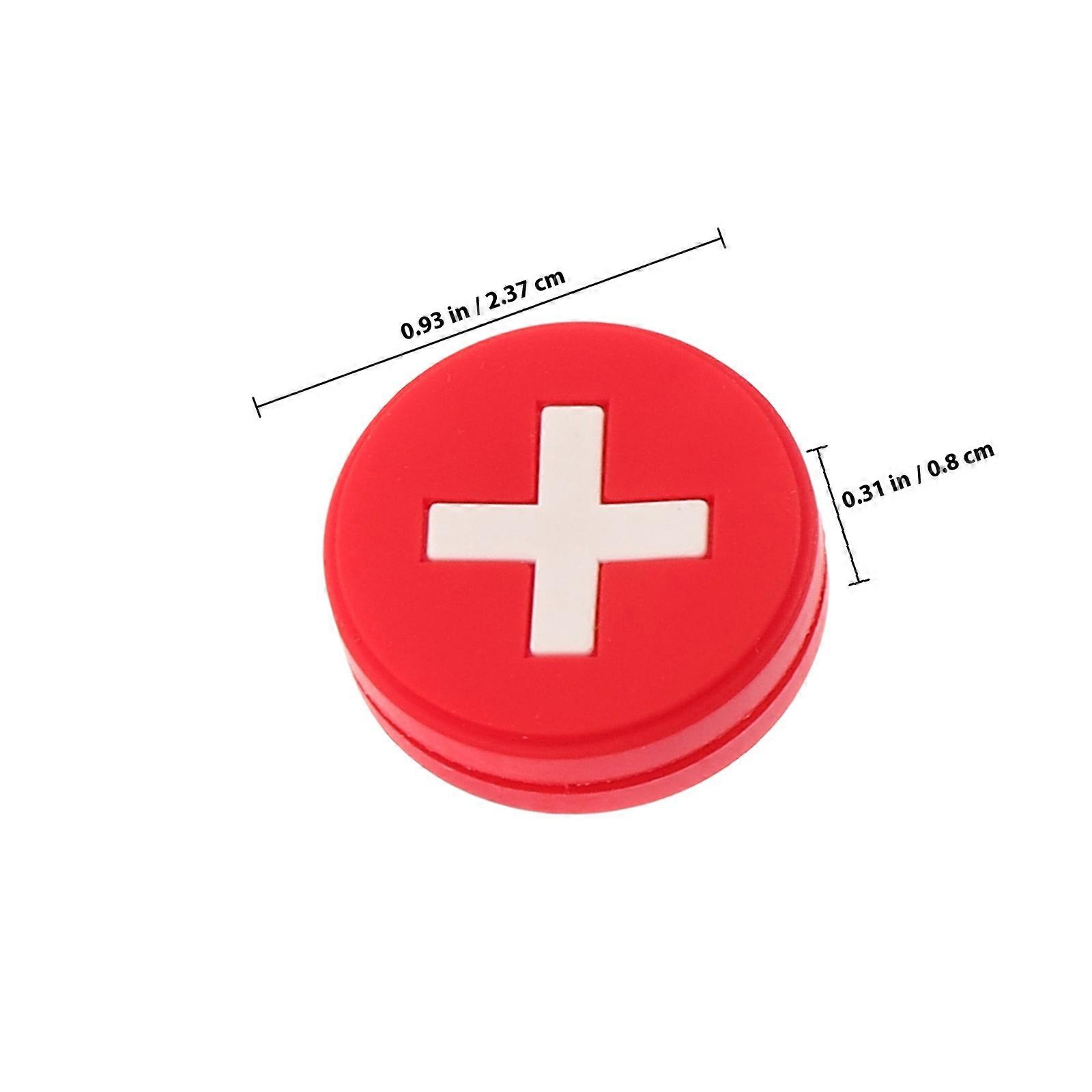 Tennis Racket Dampeners Silicone Round Shape National Flag Pattern 10Pcs