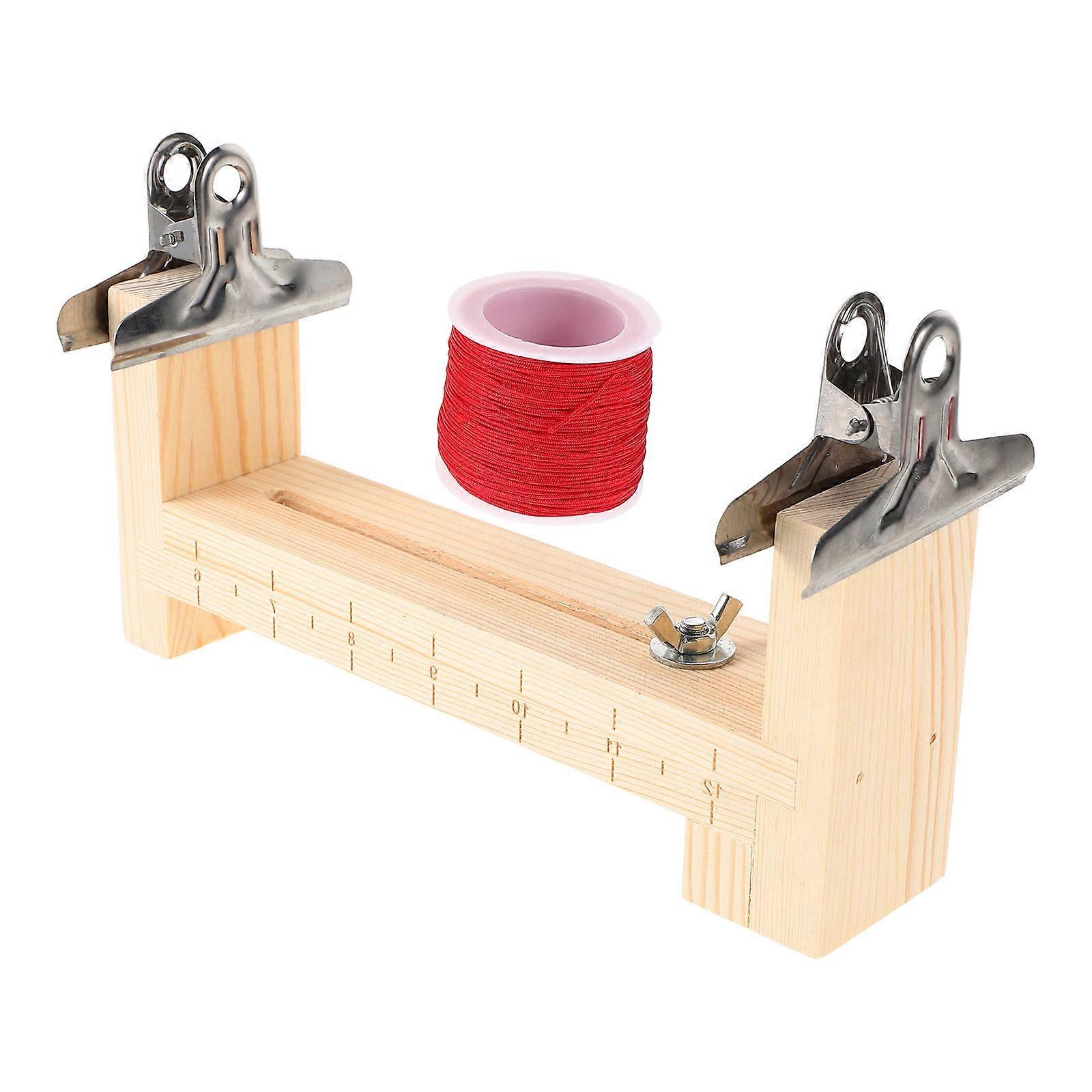 Wooden Bracelet Maker Kit for Rope Braiding with Fixed Frame 3Sets