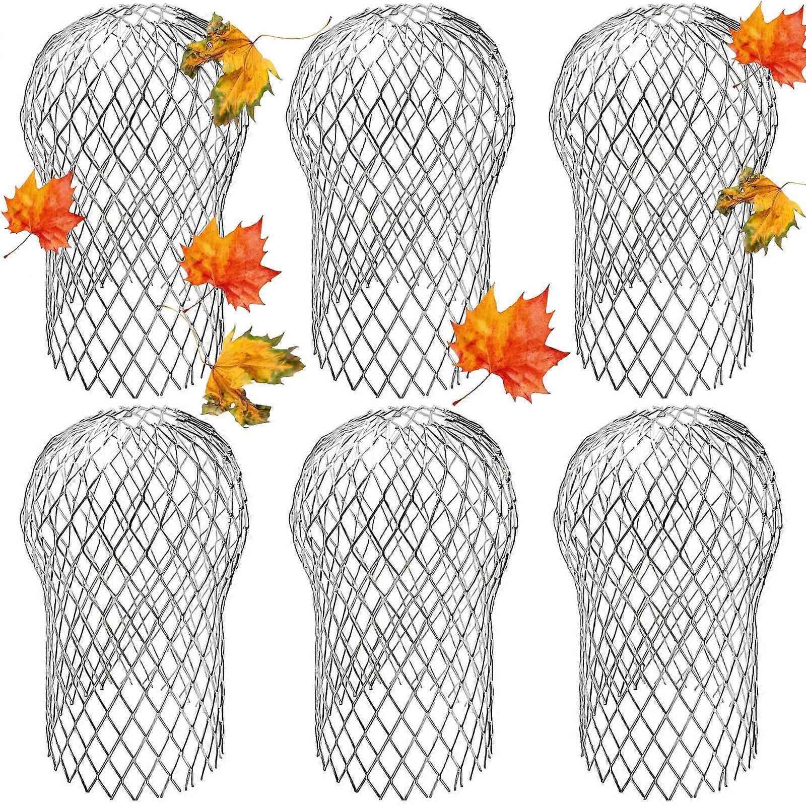 6 Pack Aluminum Gutter Guard Strainer Downspout Filter, Expandable Leaf and Debris Protection