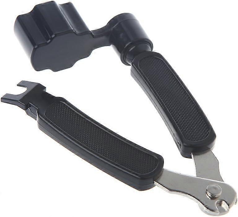 3in1 Guitar String Winder Cutter and Bridge Pin Puller Tool, Black