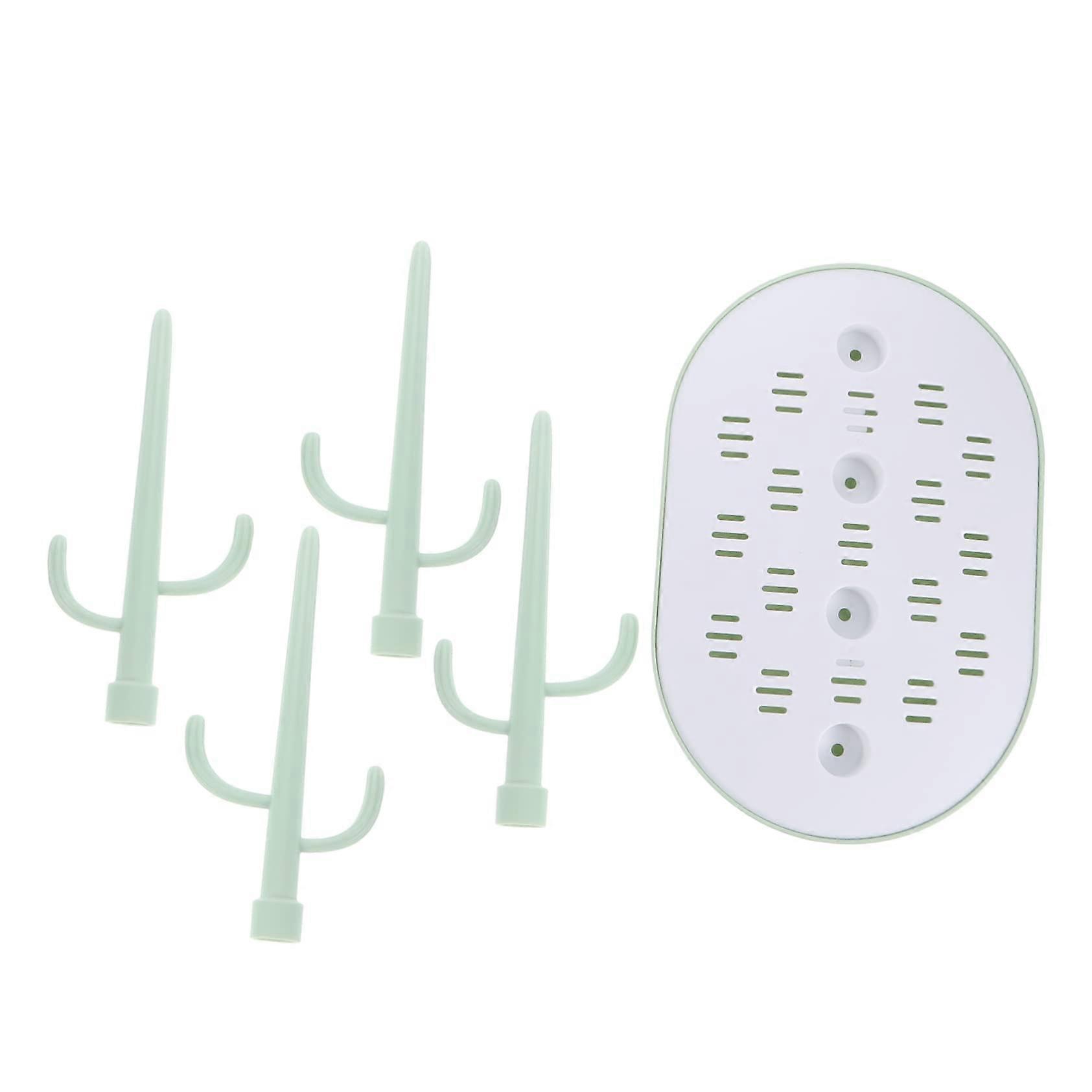 Tree Style Baby Bottle Drying Rack ABS Milk Bottle Holder Easy Clean Green