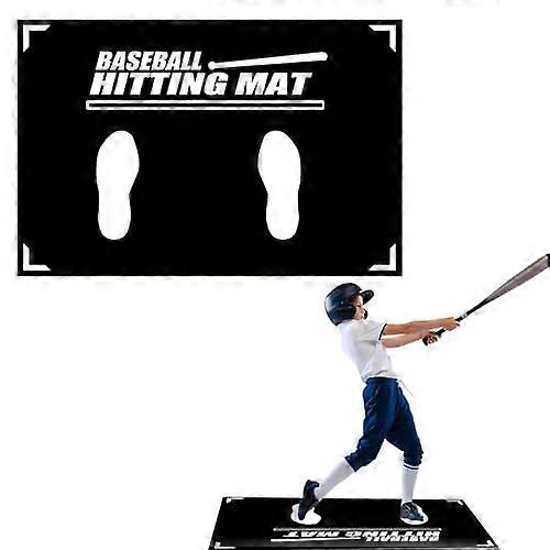 Baseball Hitting Mat with AntiSlip Rubber Backing for Batting Cage Practice and Swing Training